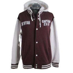 CHEER TEAM LETTERMAN HOODIE JACKET